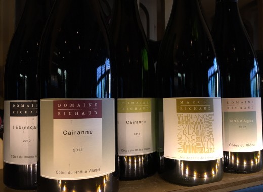 TG-Vin-Cairanne-Richaud-02 Vins du domaine Richaud à Cairanne, Côtes du Rhône, au Tonneau Gourmand à Crolles.